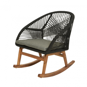 Outdoor Living Schommelstoel Seville zwart