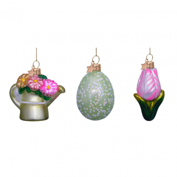 Vondels Paashanger Set Gieter Ei Tulp 3 stuks 