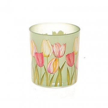 Theelichthouder Tulpen Groen