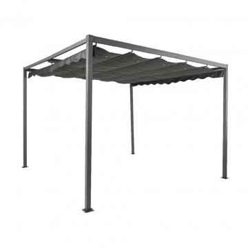 Outdoor Living Pergola aluminium antraciet 3 x 3 m
