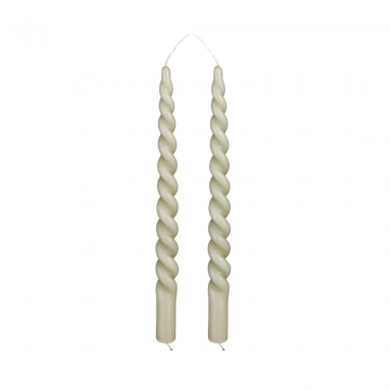Mica Decorations dinerkaars twist lichtgroen 29 cm