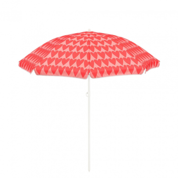 Mica Decorations Parasol hartjes roze 180 x 160 cm