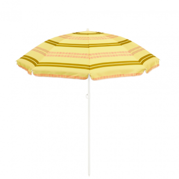 Mica Decorations Parasol streep geel 180 x 160 cm