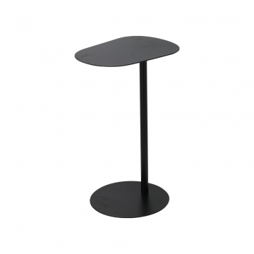 Bijzettafel organisch zwart 35 x 53 cm