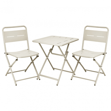 Bistroset mat beige 3-delig