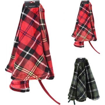 Kerstboomrok ruit 90 cm
