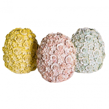 Des Pots Bloemenei geel 24 x 21
