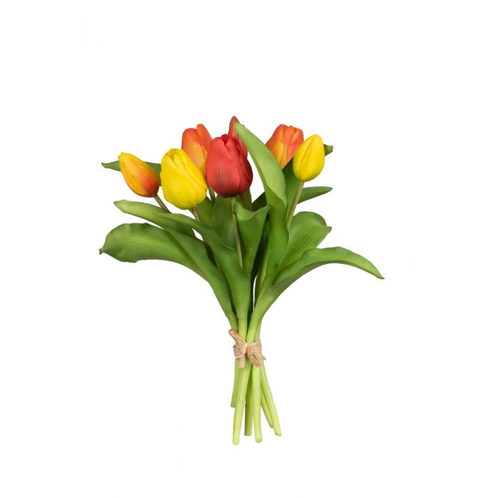 Kunstbloem tulpenbundel mix 7 stelen 30 cm main product photo