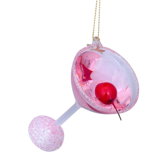 Vondels Kersthanger cosmopolitan cocktail roze