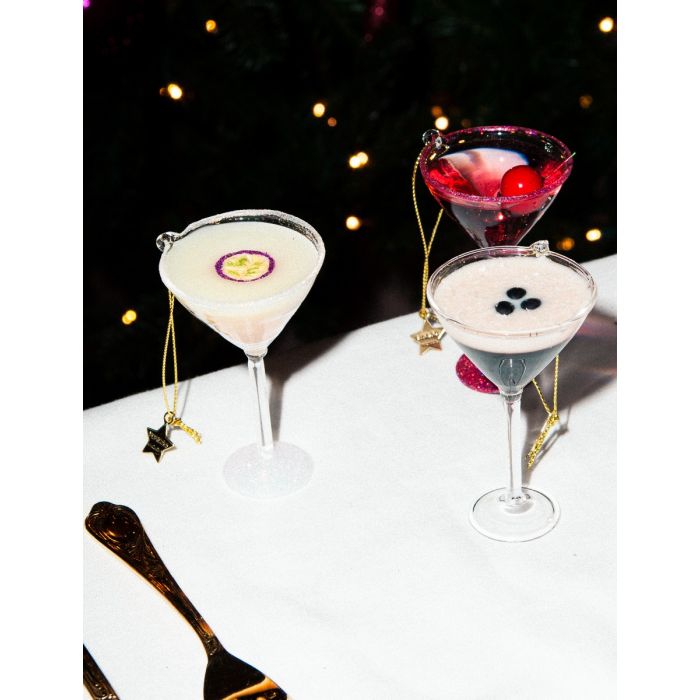 Vondels Kersthanger cosmopolitan cocktail roze