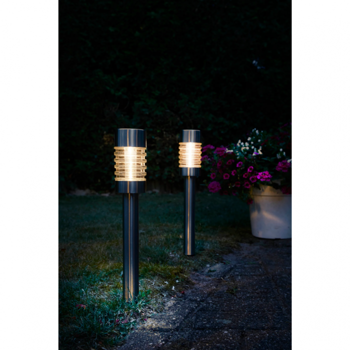 Luxform Lighting solar staande lamp Torino RVS