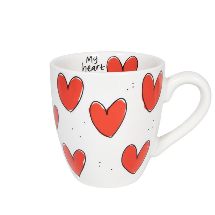 Blond Amsterdam Beker Uni Hearts 0.2L main product photo