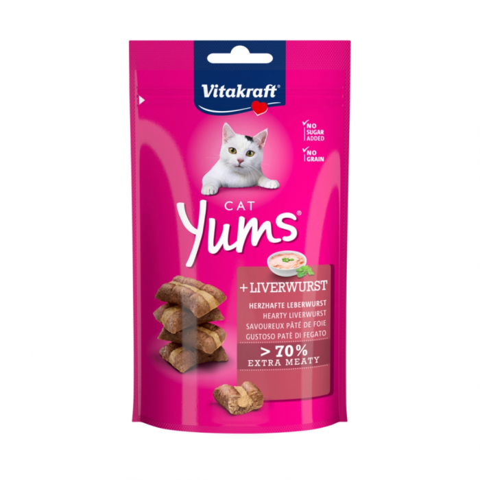 Vitakraft Cat Yums leverworst 40 gram main product photo