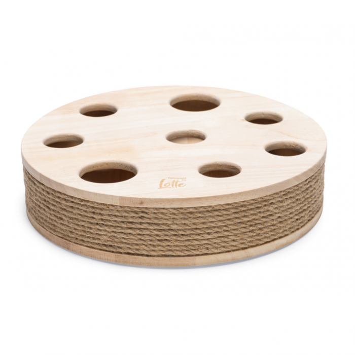 Designed by Lotte Raya kattenspeeltje hout bruin 30 cm main product photo