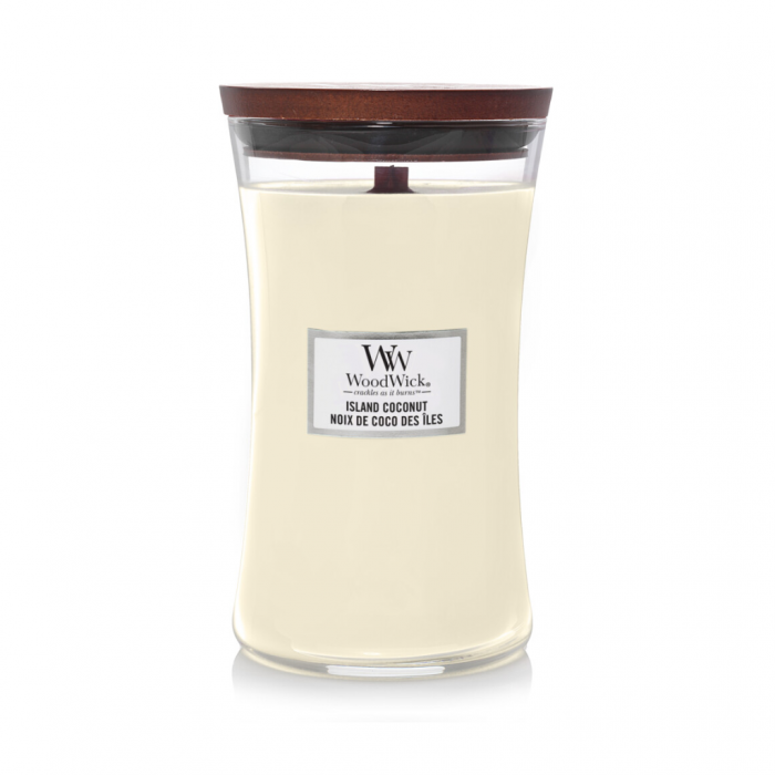 WoodWick Island Coconut Large Candle main product photo