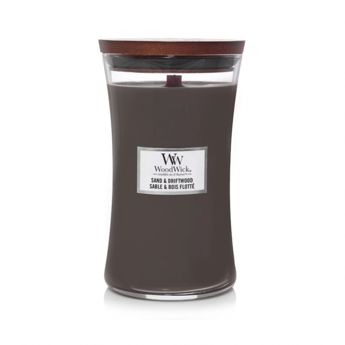 WoodWick Sand & Driftwood Large Candle main product photo
