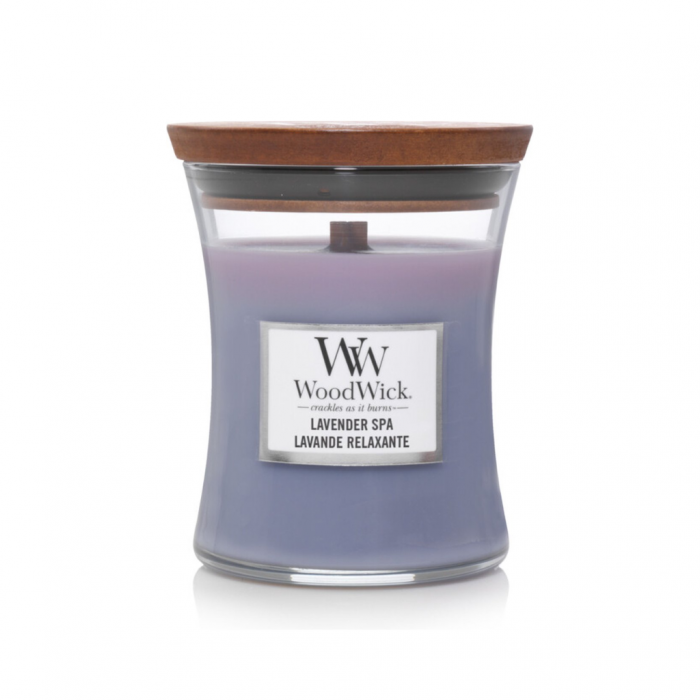 WoodWick Lavender Spa Medium Candle main product photo