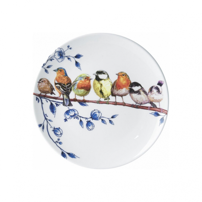 Heinen Delfts Blauw Bord Bosvogels main product photo