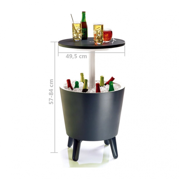 Keter Cool Bar Bijzettafel Antraciet