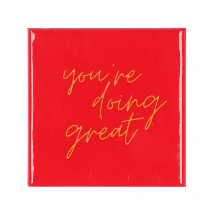 Tegel You're Doing Great Roze 10 x 10 cm main product photo