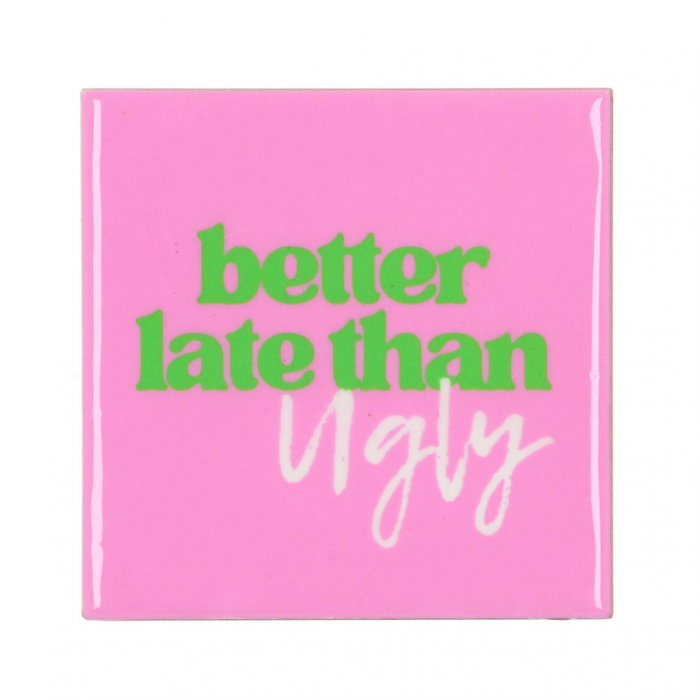 Tegel Better Late Than Ugly Roze 10 x 10 cm main product photo