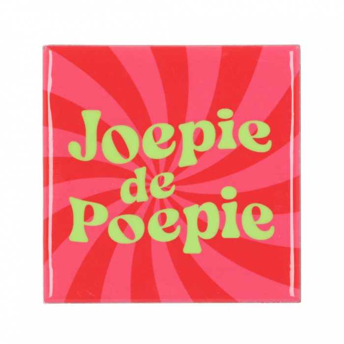 Tegel Joepie De Poepie Roze 10 x 10 cm main product photo