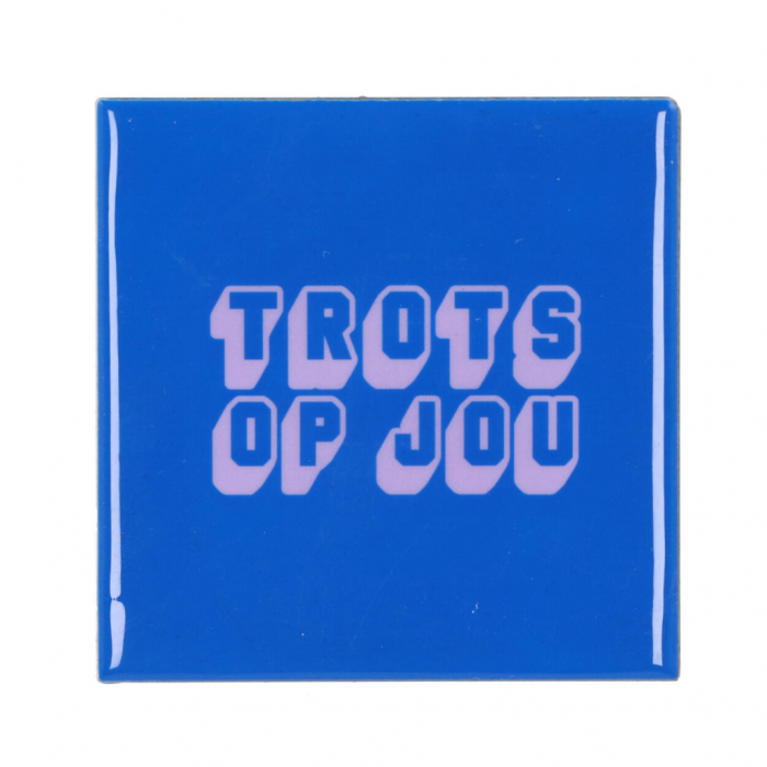 Tegel Trots Op Jou Blauw 10 x 10 cm main product photo