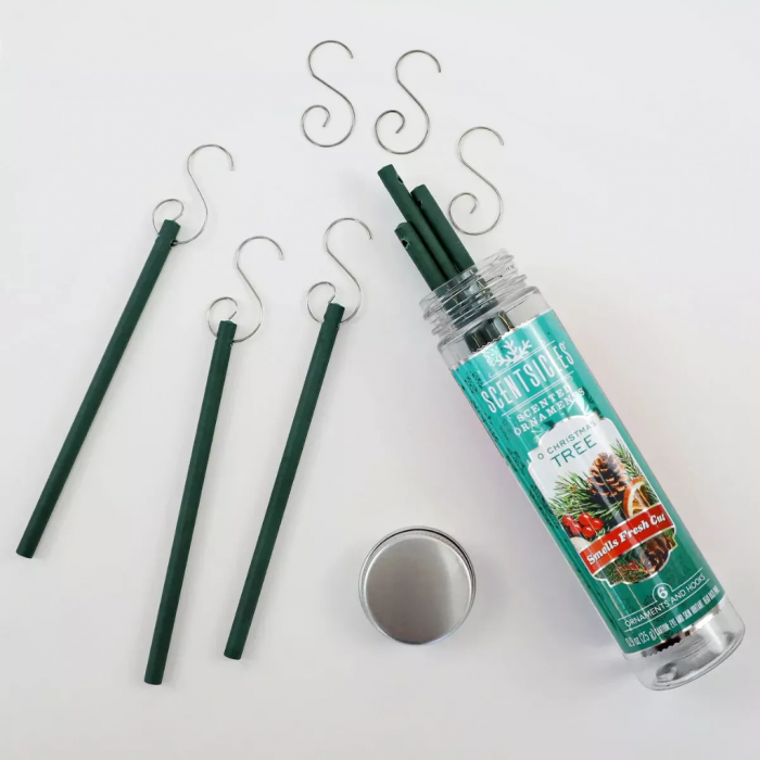 Scentsicles Geurstokjes met haakjes O Christmas Tree 6 stuks