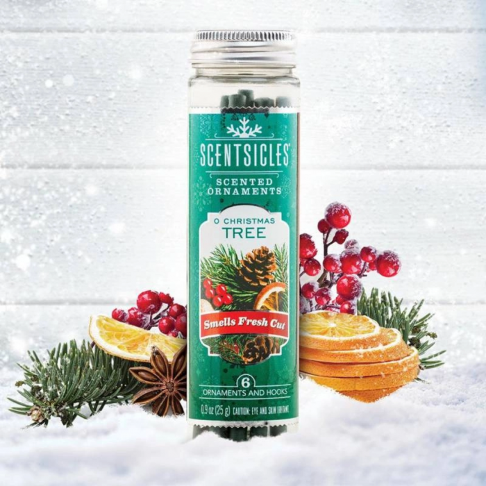 Scentsicles Geurstokjes met haakjes O Christmas Tree 6 stuks