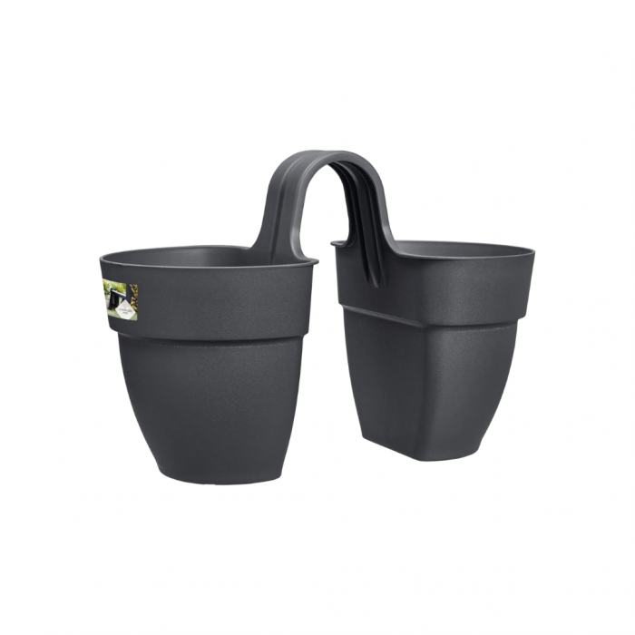 Elho Vibia Campana Flower Twin Antraciet main product photo