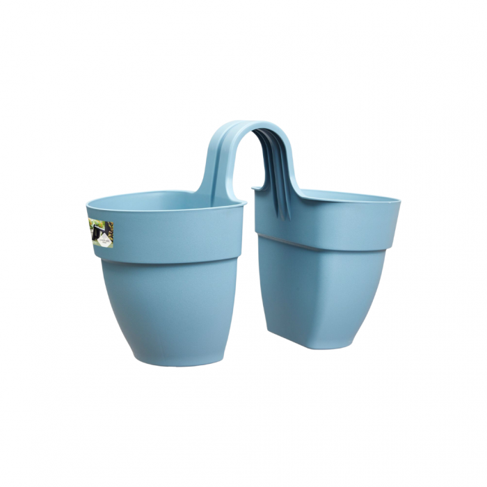 Elho Vibia Campana Flower Twin Vintage Blauw main product photo