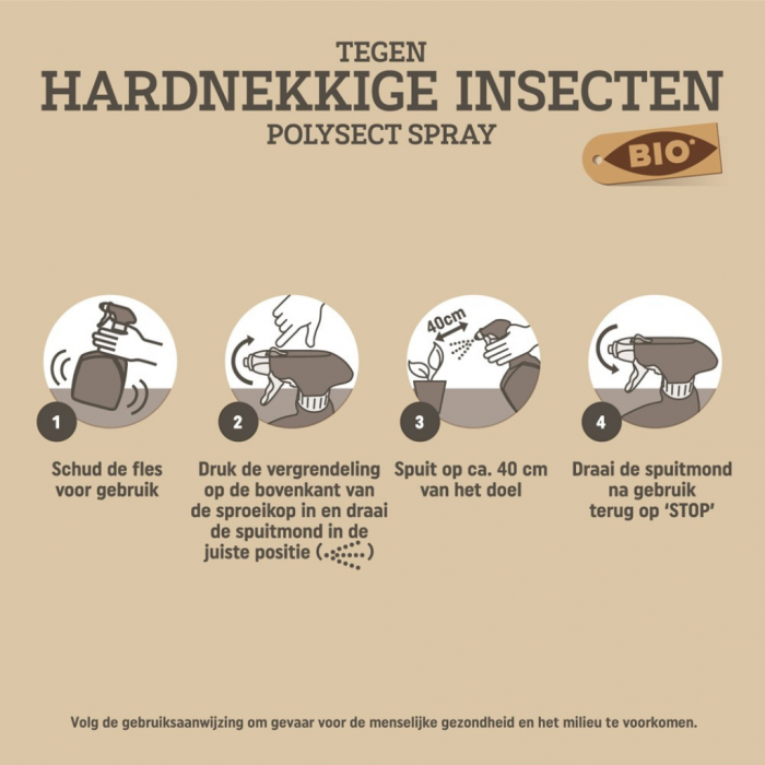 Pokon Bio Tegen Hardnekkige Insecten Polysect Spray 800ml
