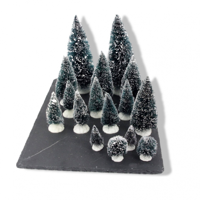Mini kerstboompjes 16 stuks main product photo