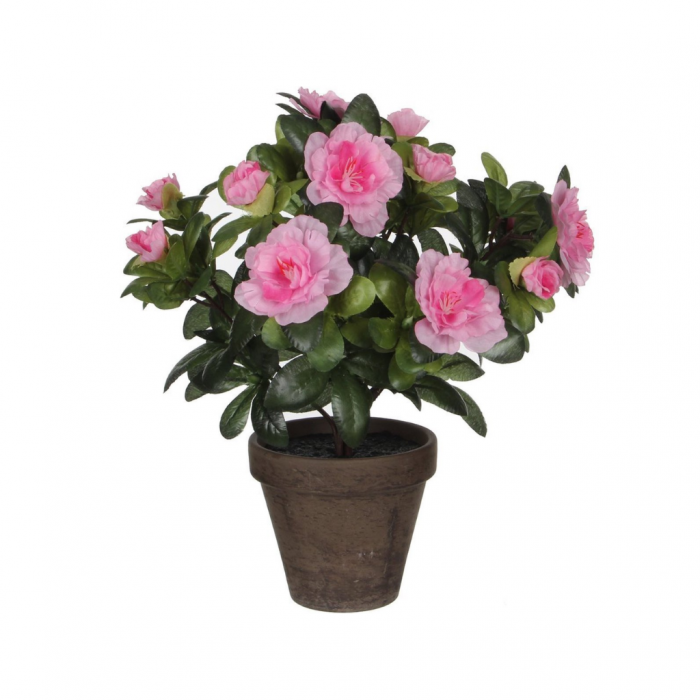 Mica Decorations kunstplant Azalea roze in pot 20 x 27 cm main product photo