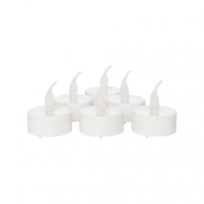 LED Waxinelichtjes Wit 4 x 4 cm met timer main product photo