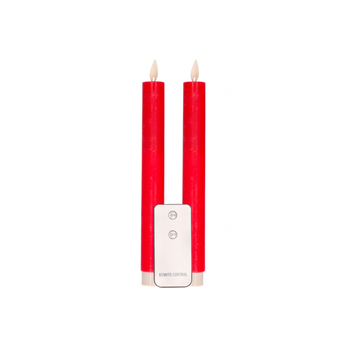 Dinerkaars Rood Rustiek Wax 23 cm (2 stuks) main product photo