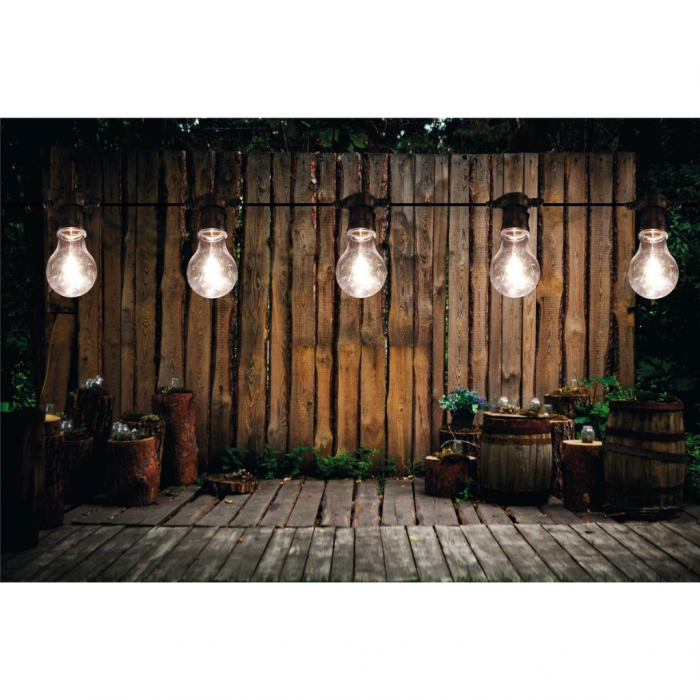 Anna's Collection feestverlichting spiraal 20 lampjes warm wit 10 m