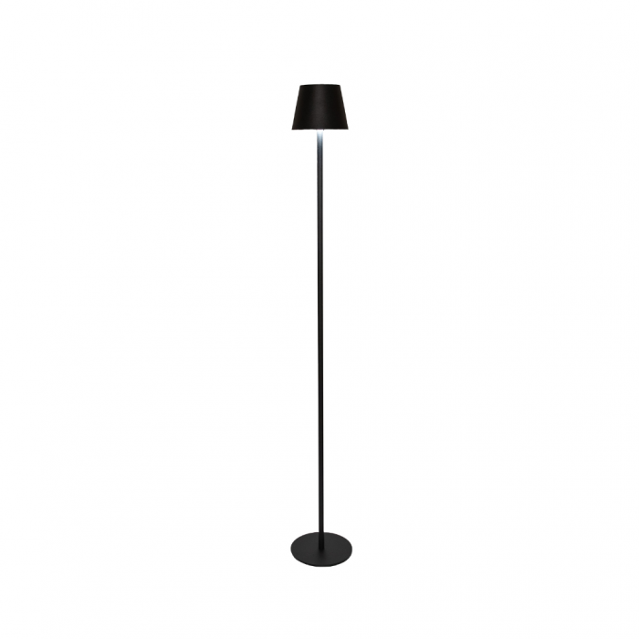 Draadloze Lamp staand mat zwart LED dimbaar 1.2 m main product photo