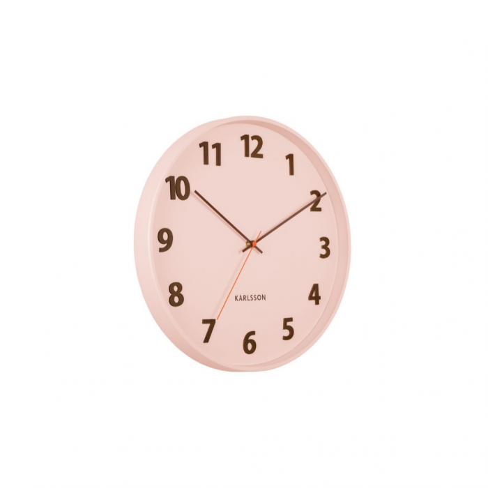 Karlsson Wandklok Summertime Hout Roze main product photo