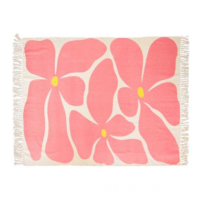 Unique Living Plaid Melia sugar pink 125 x 150 cm main product photo