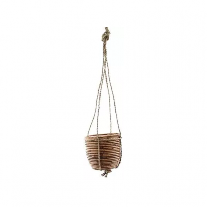 Van der Leeden Hangpot Streep 18x16 Zwart main product photo