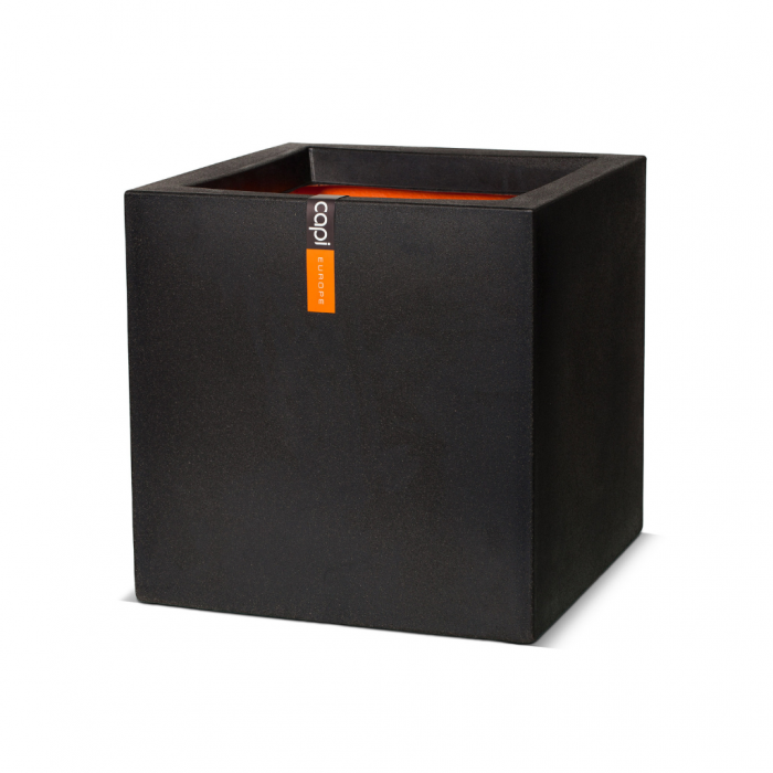 Capi Europe Bloempot Vierkant Smooth NL Zwart main product photo
