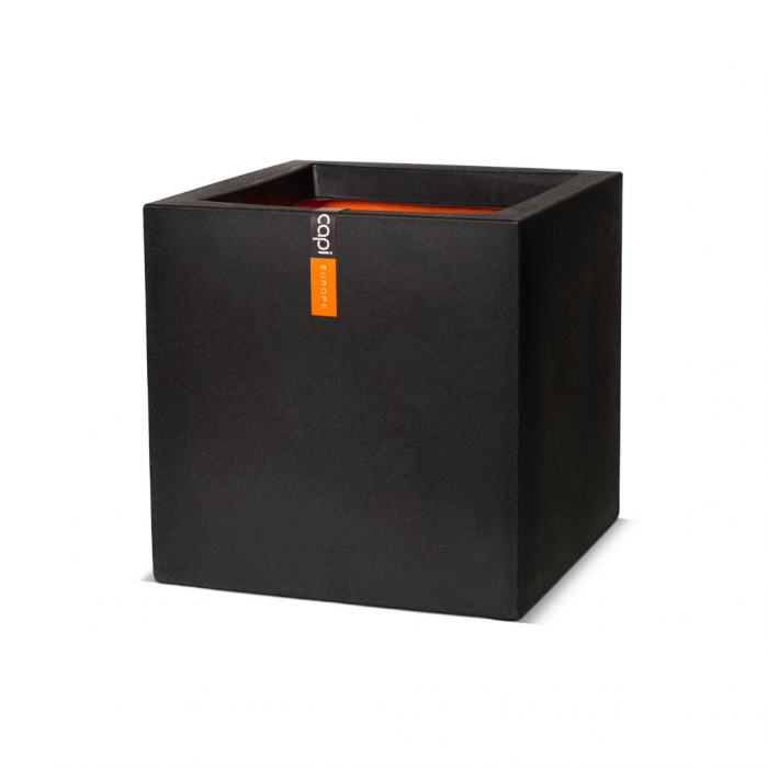 Capi Europe Pot vierkant Smooth NL zwart main product photo