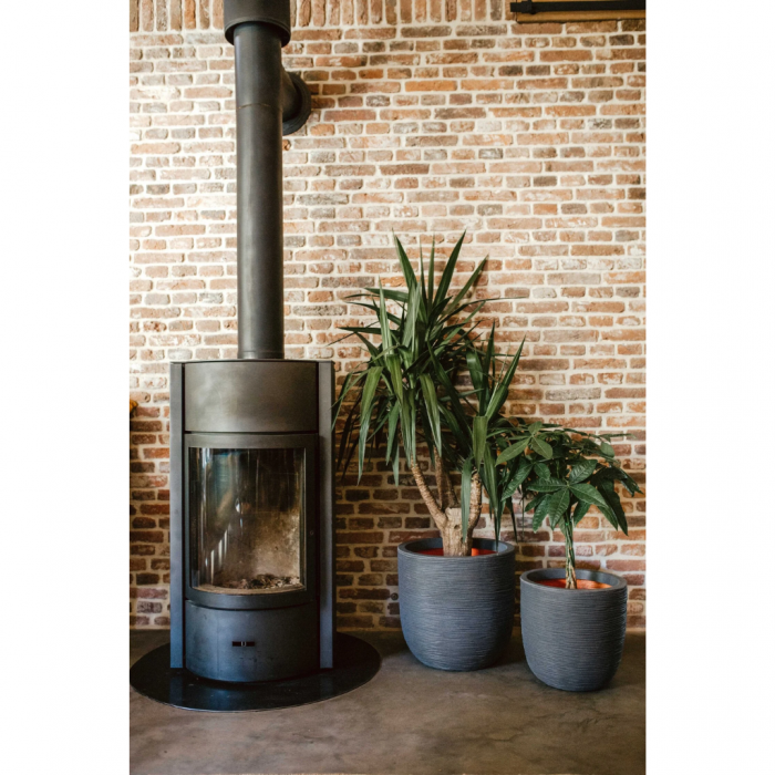 Capi Europe bloempot Nature Rib grijs