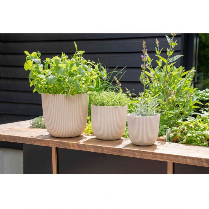 Capi Europe Pot bol Groove zaagsel beige