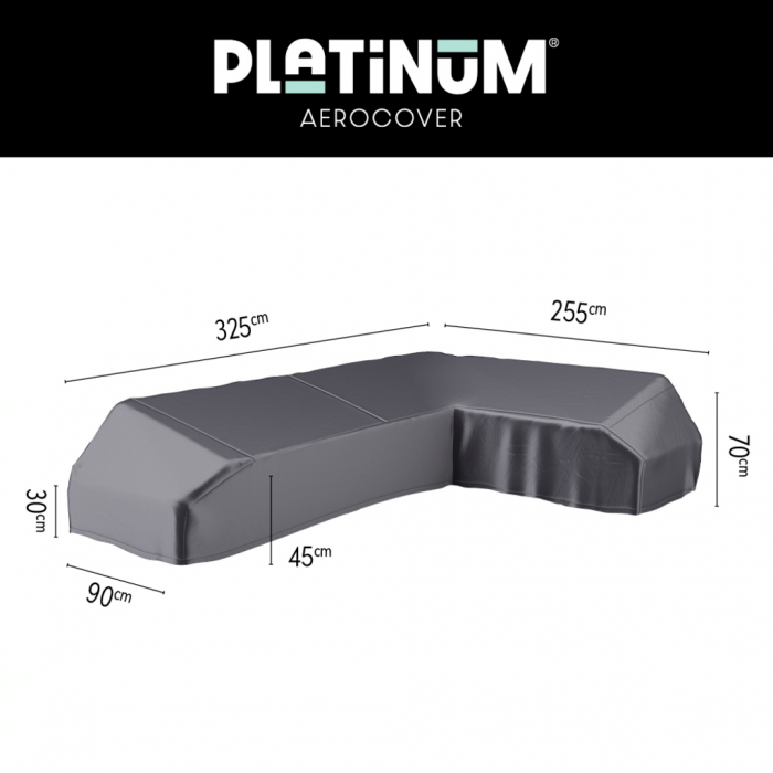 AeroCover Loungeset platformhoes rechts 325 x 255 x 90 x 30/45/70 cm main product photo