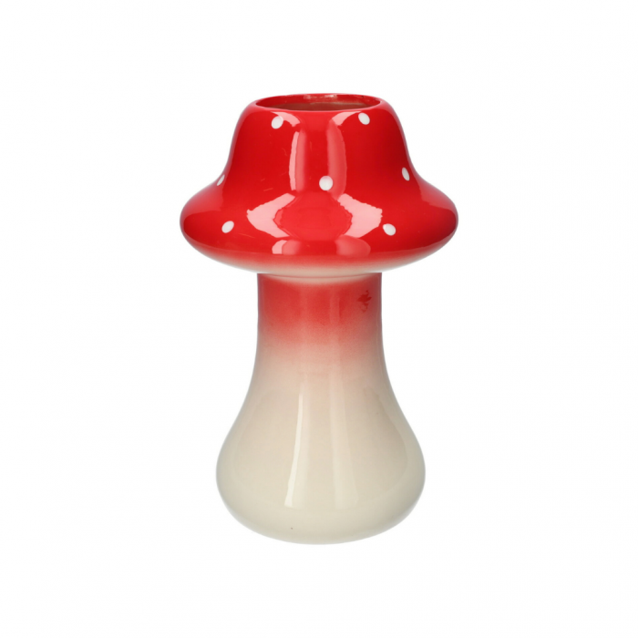 Vaas Toadstool rood witte stippen 18 x 28.5 cm main product photo