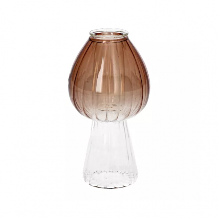 Kandelaar glas Morel oranje 6.5 x 12.3 cm main product photo