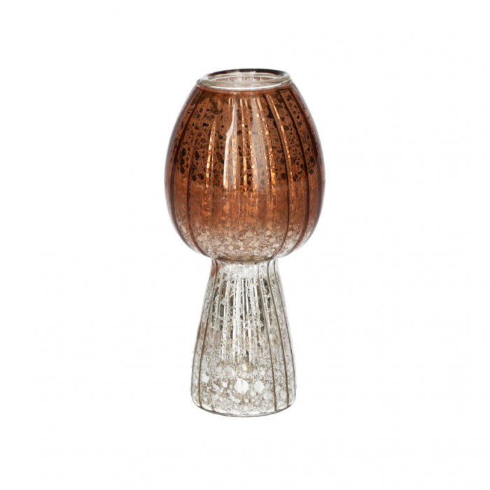 Kandelaar glas Morel bruin 6.5 x 12.3 cm main product photo