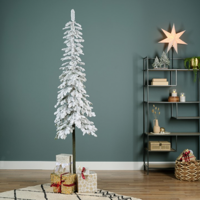 Everlands kunstkerstboom Alpine Sneeuw 210x50cm